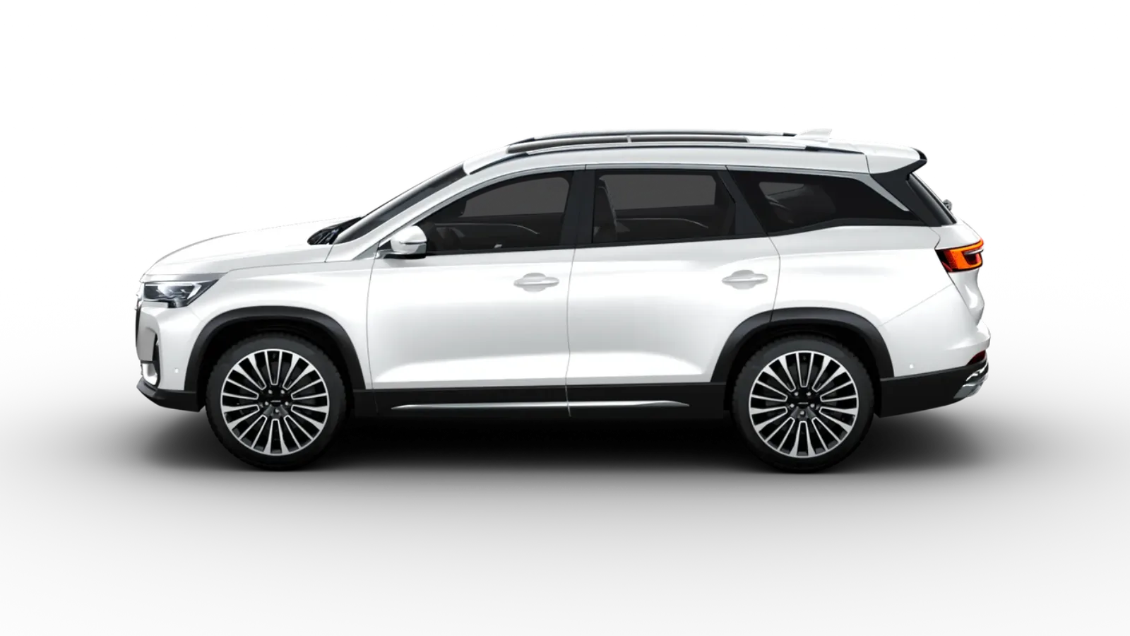 Jetour X90 Plus studio front 3/4, dark blue-grey